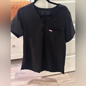 women's Black Catarina - One-Pocket Scrub Top - L / Black